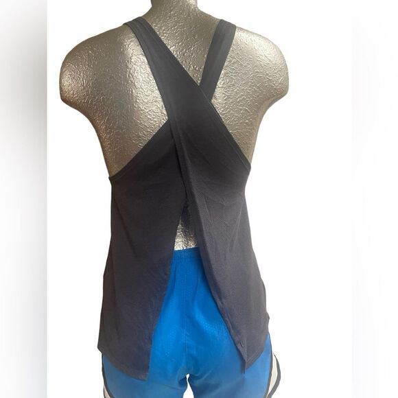 Nike Dri-Fit running tank, open back, slate blue color, size S - Picture 4 of 6